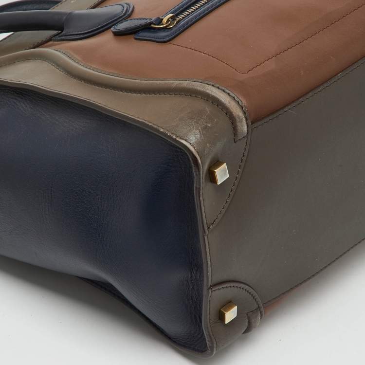 مملوكة مسبقًا Celine Multicolor Leather Mini Luggage Tote