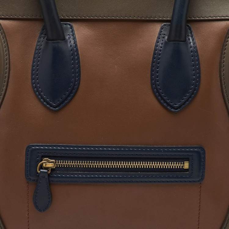 مملوكة مسبقًا Celine Multicolor Leather Mini Luggage Tote