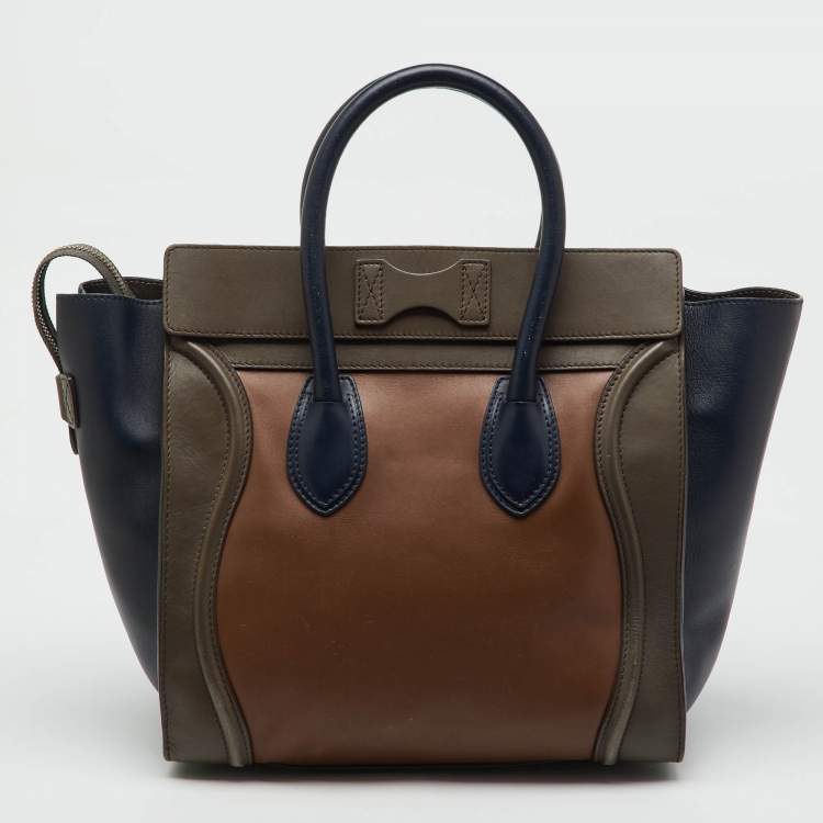 مملوكة مسبقًا Celine Multicolor Leather Mini Luggage Tote