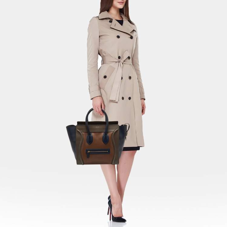 مملوكة مسبقًا Celine Multicolor Leather Mini Luggage Tote