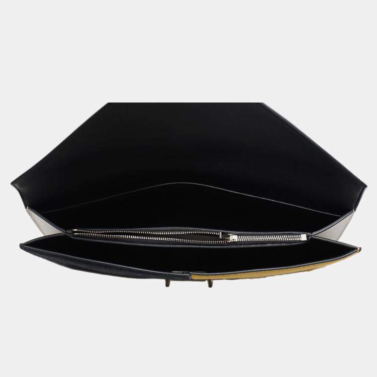 Pre Owned Mix Materials Envelope Clutch