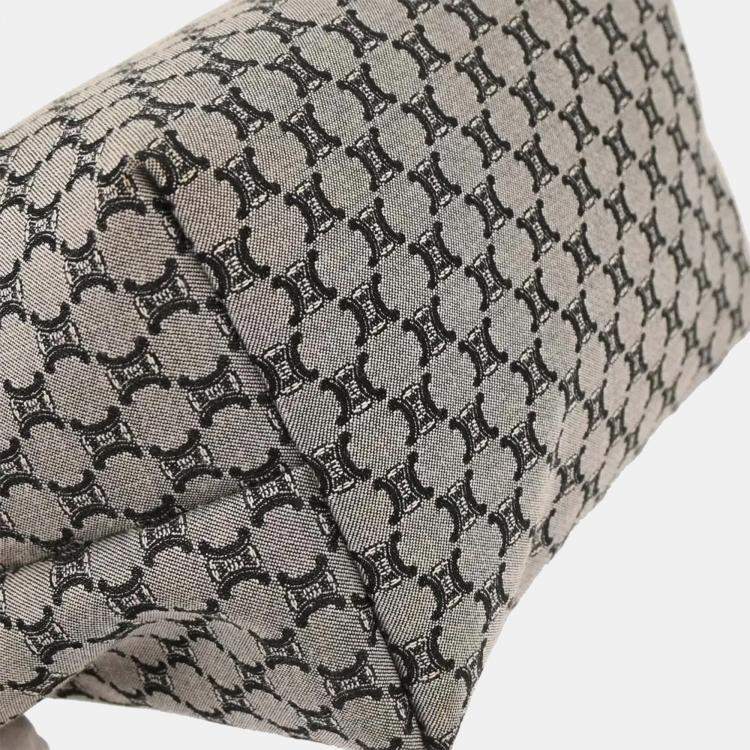 Pre Owned Celine Black Canvas Macadam Handbag