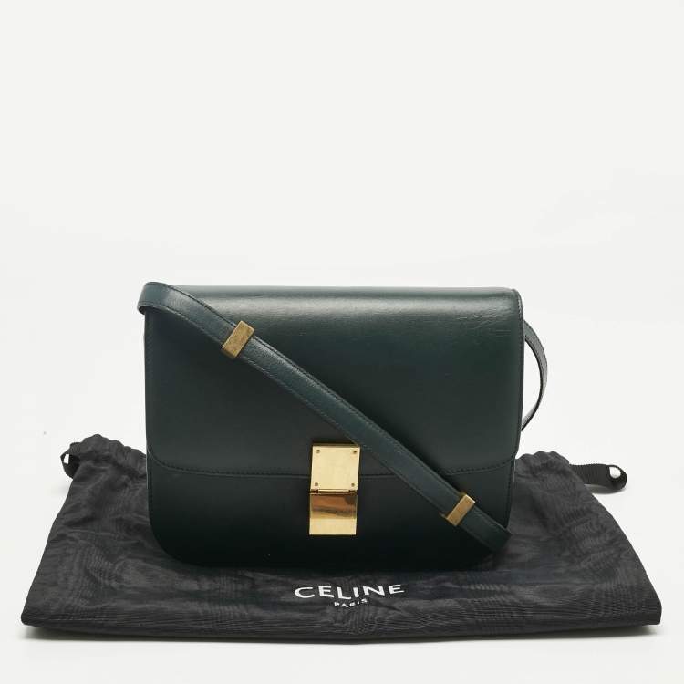 Pre Owned حقيبة كتف سيلين بوكس كلاسيك متوسطة جلد بني