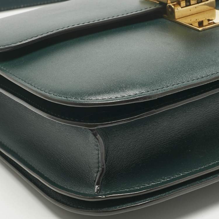 Pre Owned حقيبة كتف سيلين بوكس كلاسيك متوسطة جلد بني