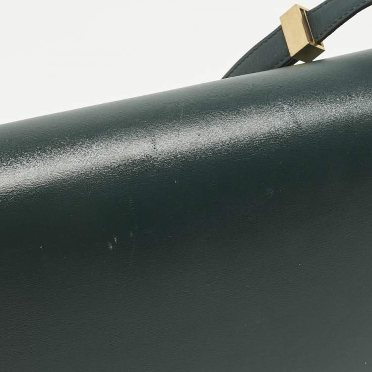 Pre Owned حقيبة كتف سيلين بوكس كلاسيك متوسطة جلد بني