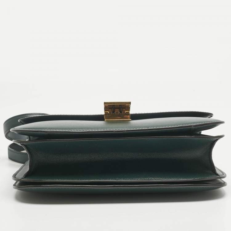 Pre Owned حقيبة كتف سيلين بوكس كلاسيك متوسطة جلد بني