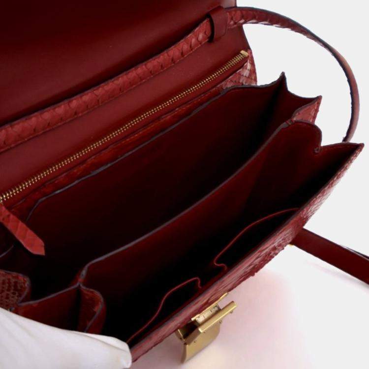 مملوكة مسبقًا Celine Medium Python Box Bag