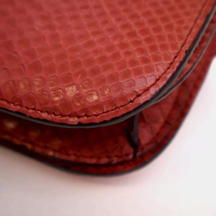 مملوكة مسبقًا Celine Medium Python Box Bag