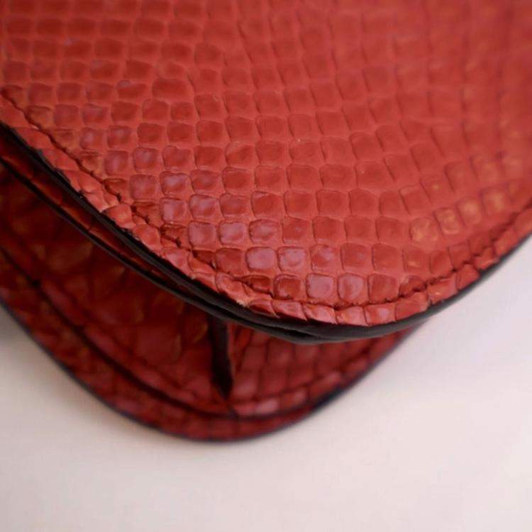 مملوكة مسبقًا Celine Medium Python Box Bag