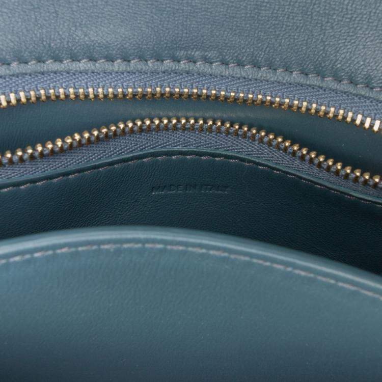 Pre Owned Celine Classic Box Small Calfskin Leather Shoulder Bag