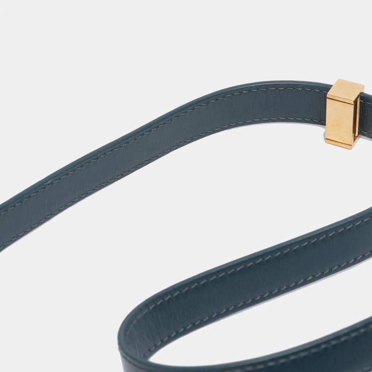 Pre Owned Celine Classic Box Small Calfskin Leather Shoulder Bag