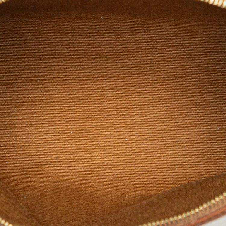 Pre Owned حقيبة كتف على سلسلة سيلين تريومف قماش مطلي بني