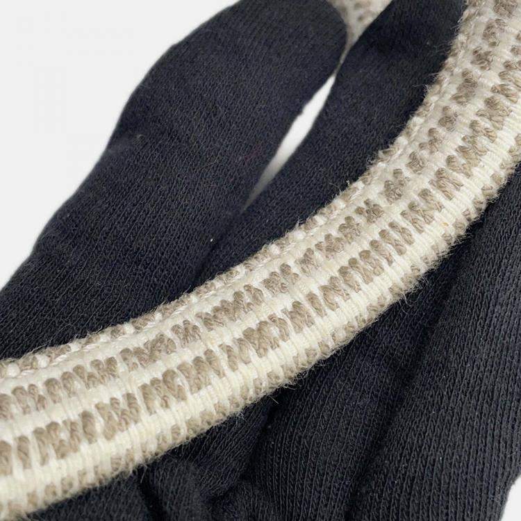 Pre Owned Celine Small Kabatais 2-Way Bag Gray/Brown Canvas Leather