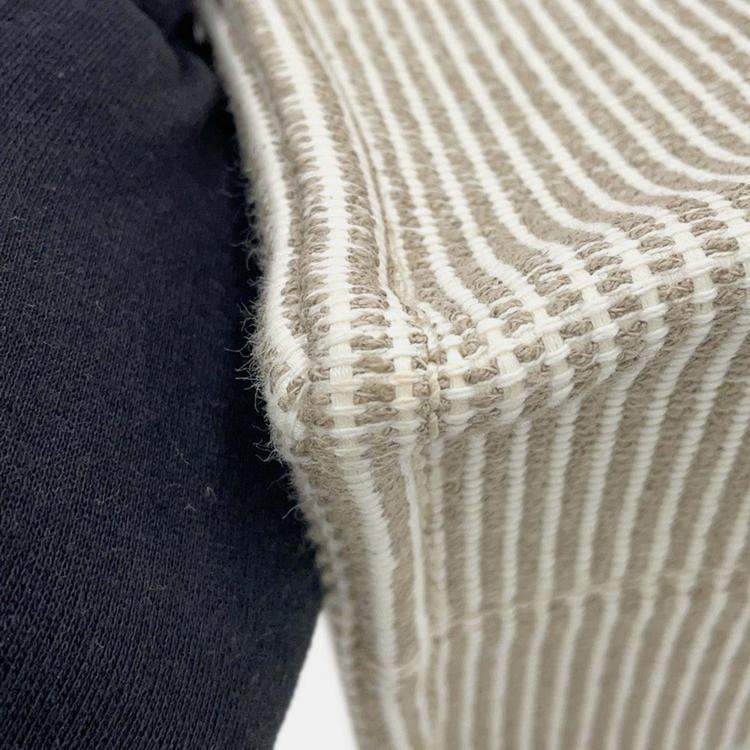 Pre Owned Celine Small Kabatais 2-Way Bag Gray/Brown Canvas Leather