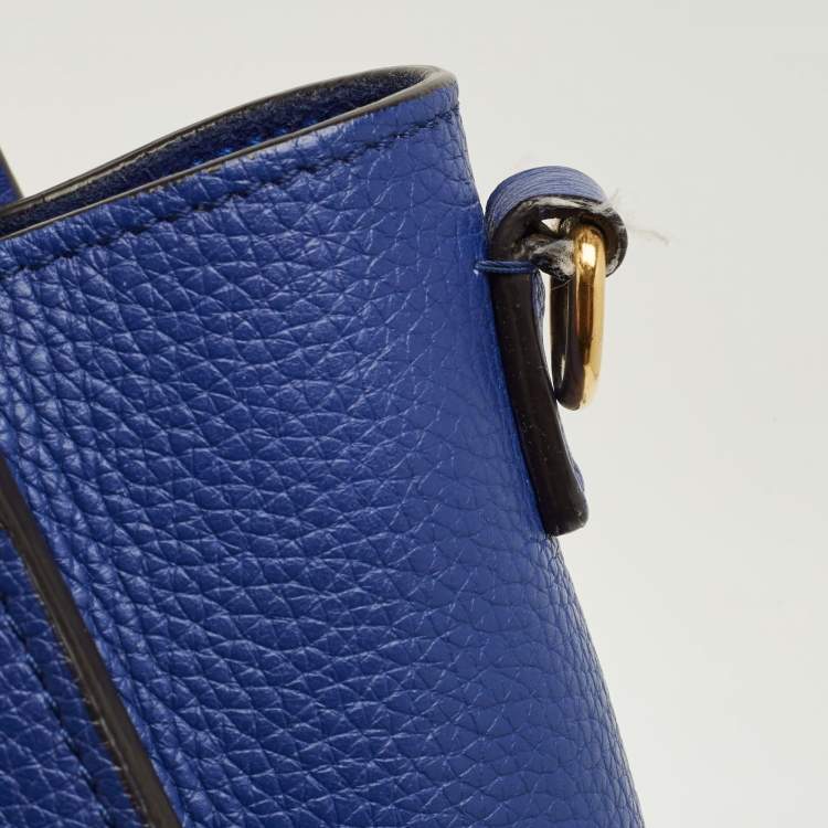 Pre Owned Celine Blue Leather Nano Luggage Tote