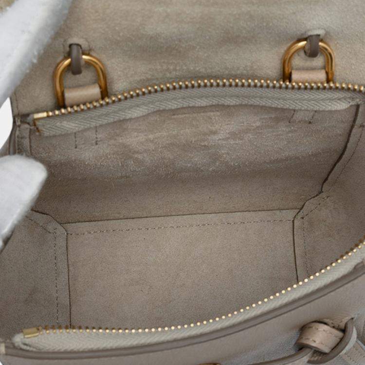 Pre Owned Celine Brown Pico Grained Calfskin Belt Bag