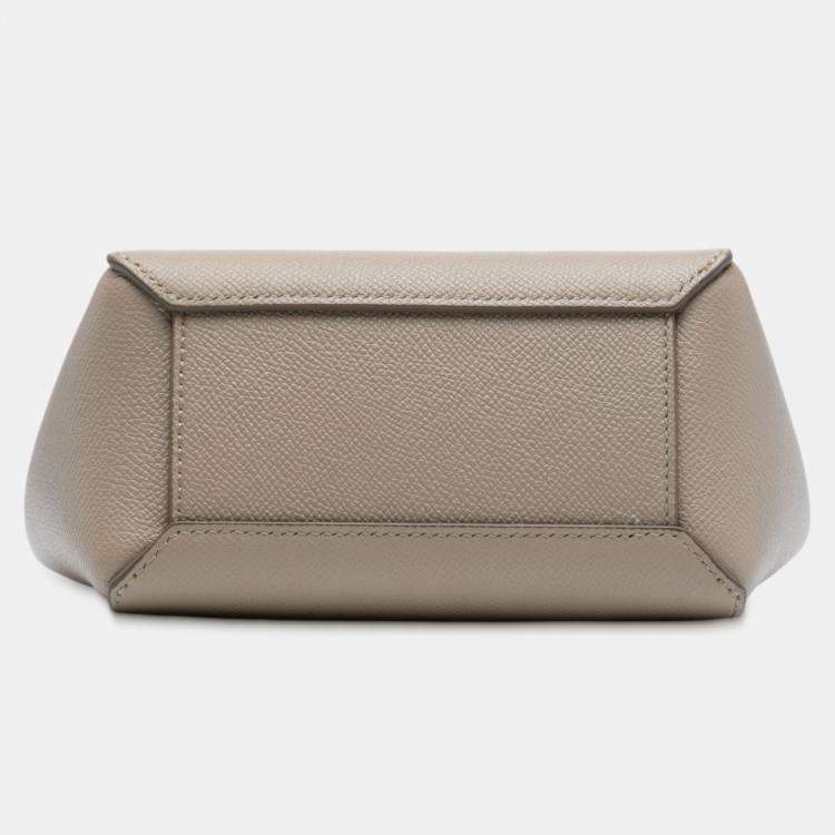 Pre Owned Celine Brown Pico Grained Calfskin Belt Bag