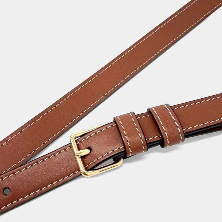 Pre Owned Celine Brown Coated Canvas Folco Bag Medium