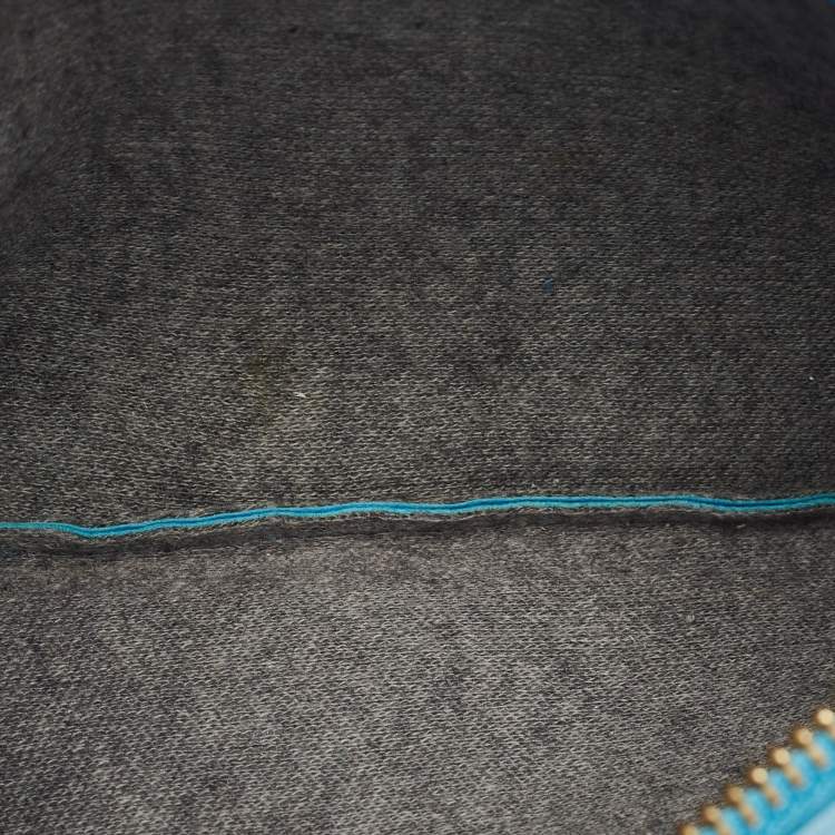 Pre Owned Celine Blue Leather Small Trio Crossbody Bag