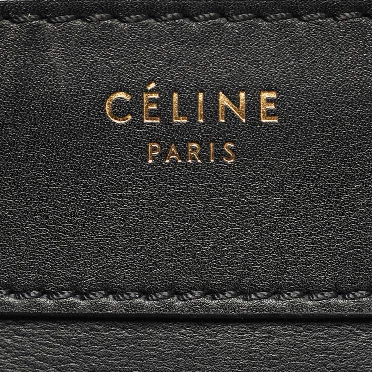 مملوكة مسبقًا Celine Black Leather Micro Luggage Tote