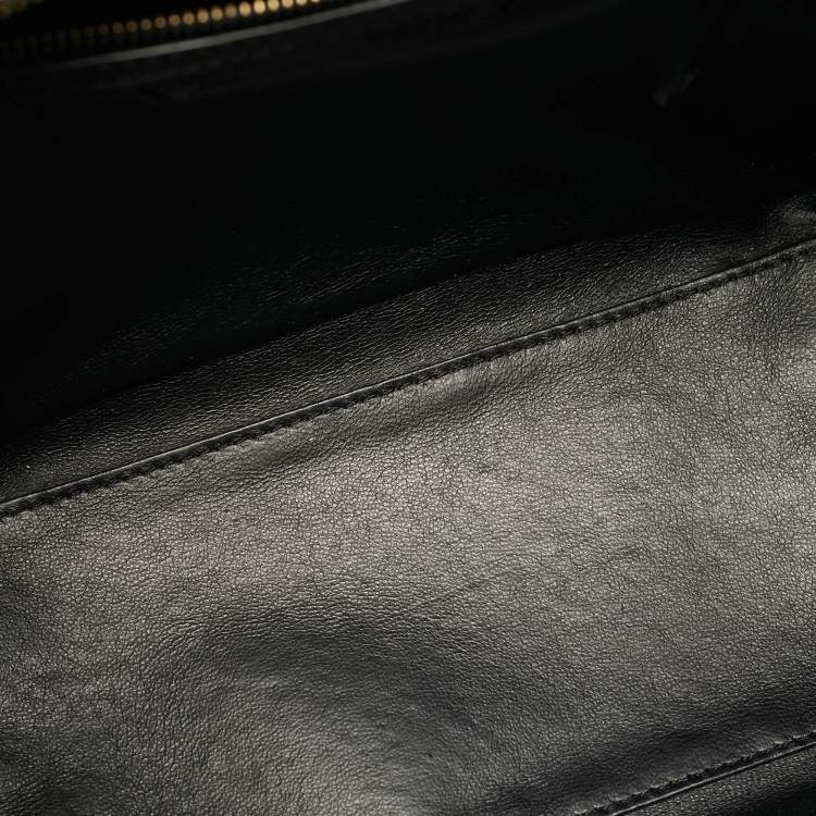 مملوكة مسبقًا Celine Black Leather Micro Luggage Tote