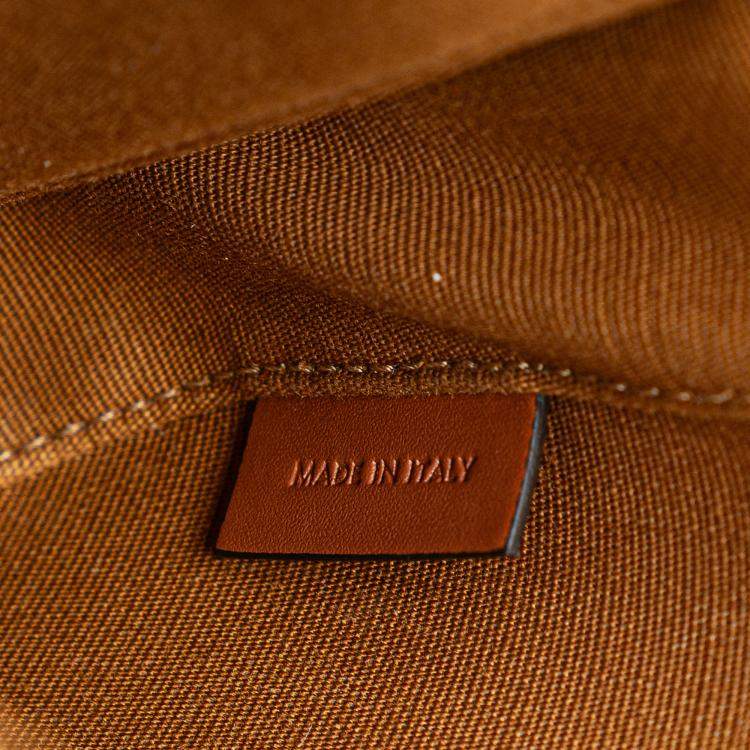 مملوكة مسبقًا Celine Mini Triomphe Coated Canvas Besace Crossbody