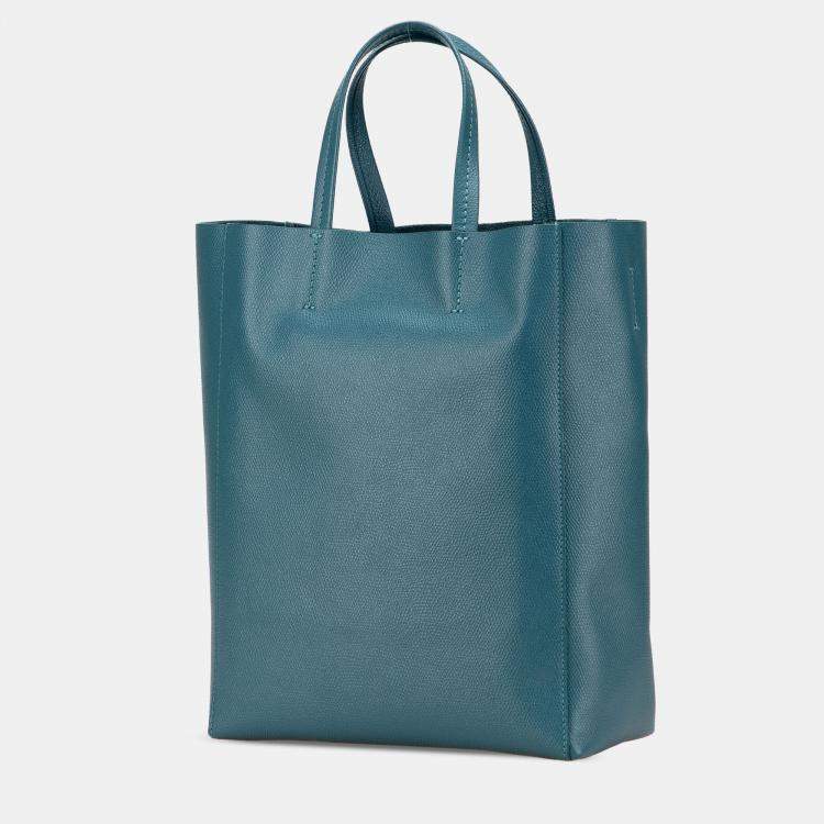 Pre Owned Celine Small Grained Calfskin Vertical Cabas Satchel