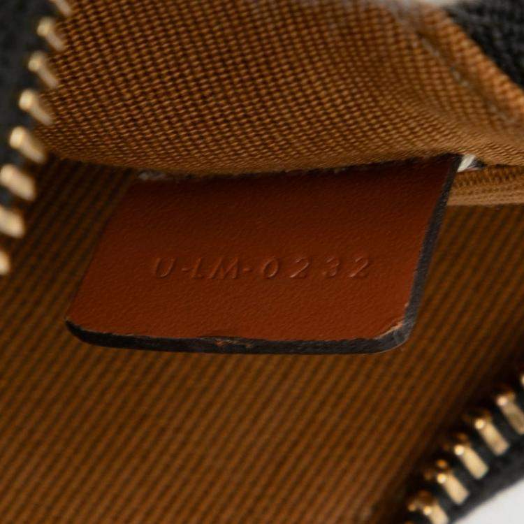 Pre Owned Celine Triomphe Ava Mini Coated Canvas Shoulder Bag