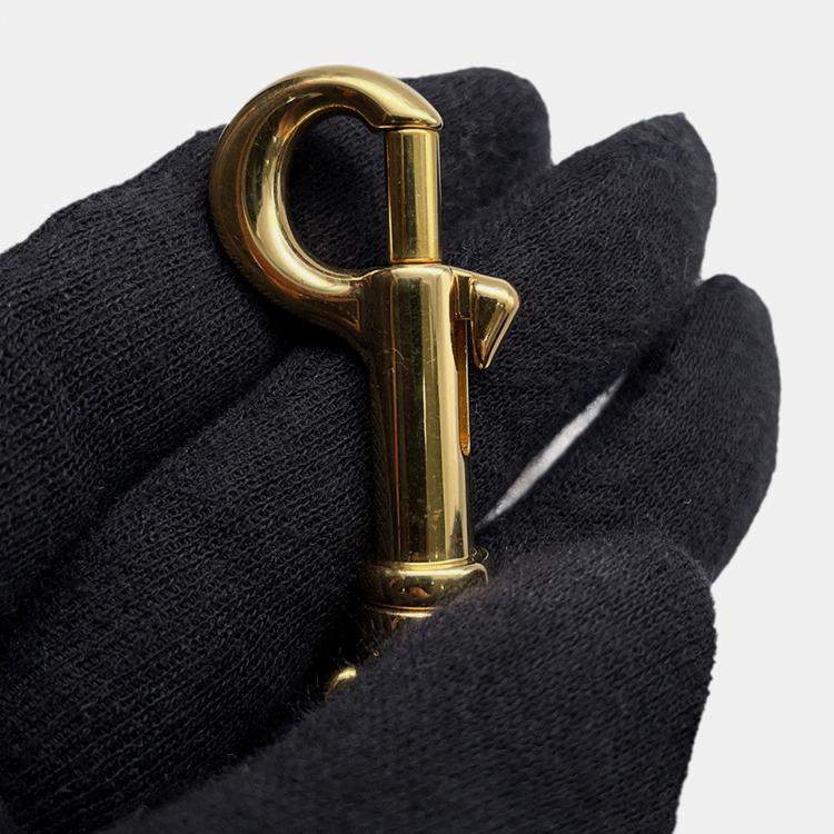 Pre Owned Celine Triomphe Vertical Travel Bag Black/Tan Pvc Leather