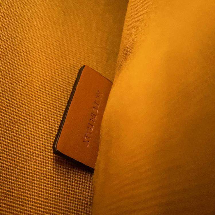 Pre Owned Celine Triomphe Vertical Travel Bag Black/Tan Pvc Leather