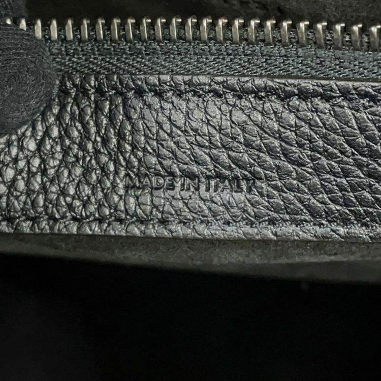 Pre Owned Celine Luggage Shopper Handbag Black Leather Size Micro