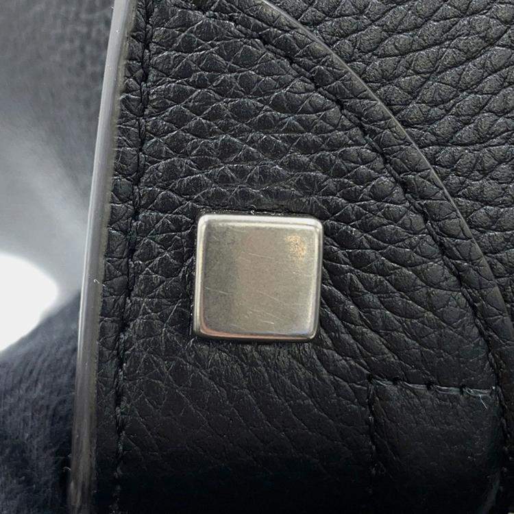 Pre Owned Celine Luggage Shopper Handbag Black Leather Size Micro