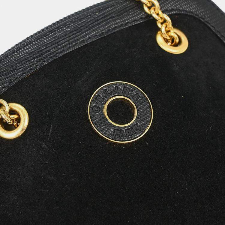 مملوكة مسبقًا Celine Black Suede Shoulder Bag