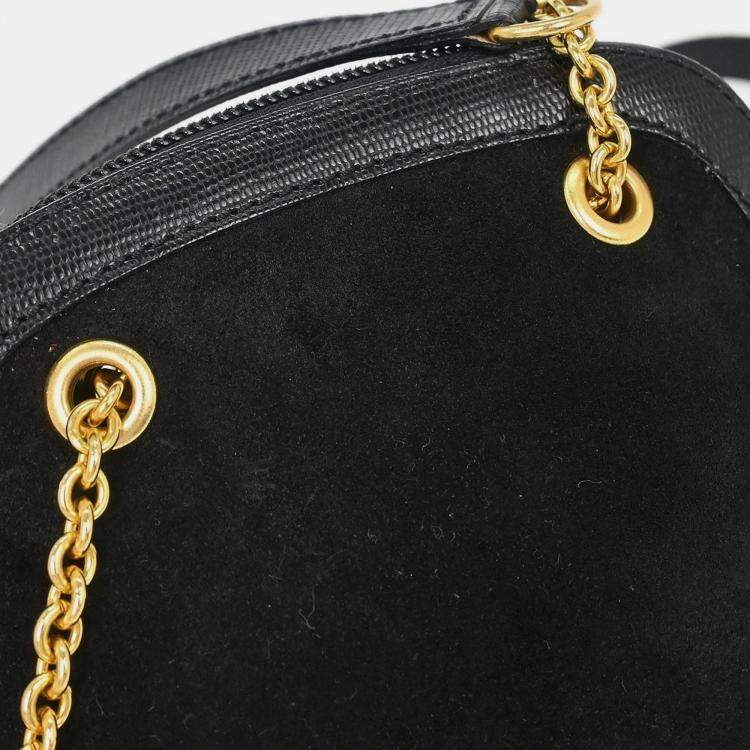 مملوكة مسبقًا Celine Black Suede Shoulder Bag