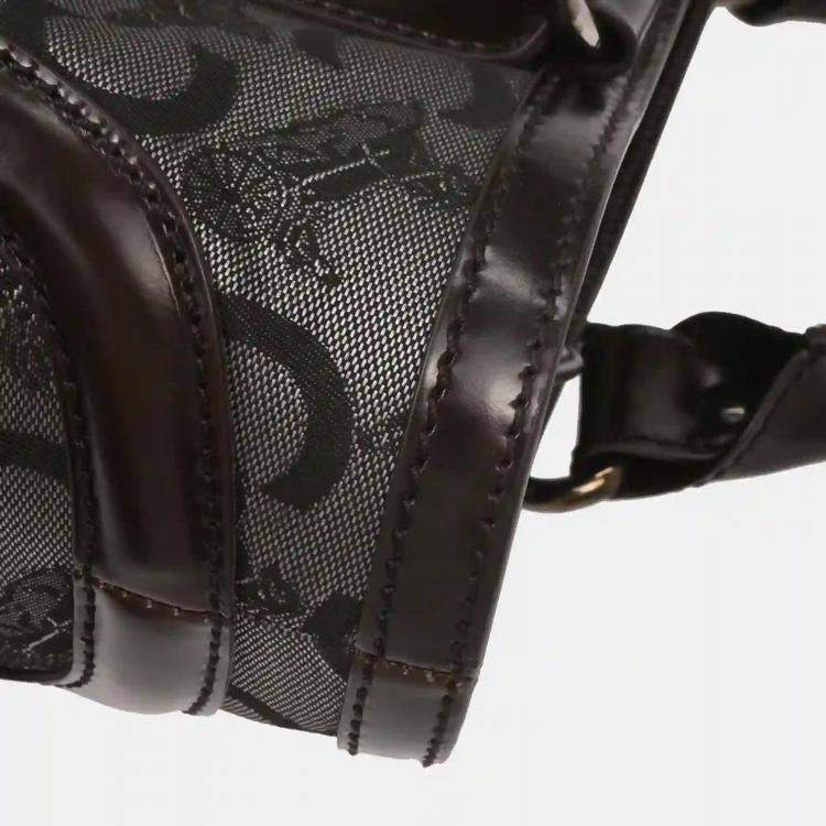 Pre Owned Celine Brown Black C Macadam Boogie Bag Handbag