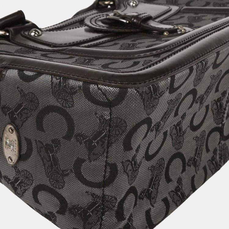 Pre Owned Celine Brown Black C Macadam Boogie Bag Handbag
