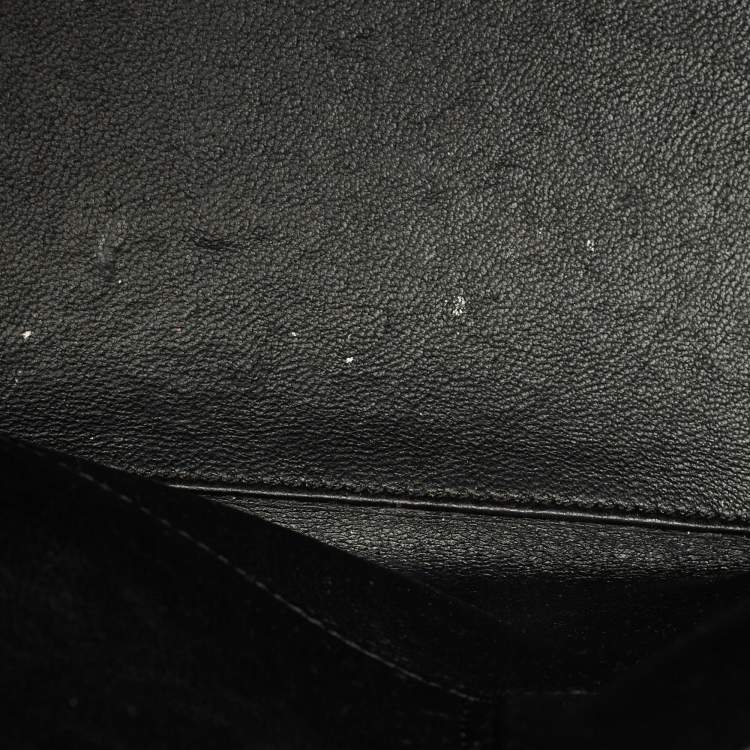 Pre Owned Celine Tricolor Leather and Nubuck Micro Luggage Tote