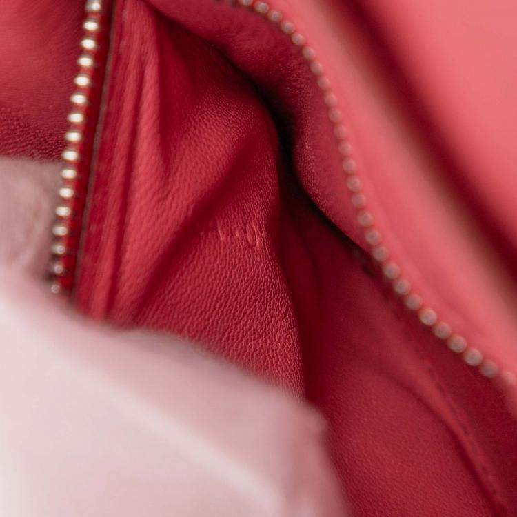 Pre Owned Celine Red Small Calfskin Classic Box