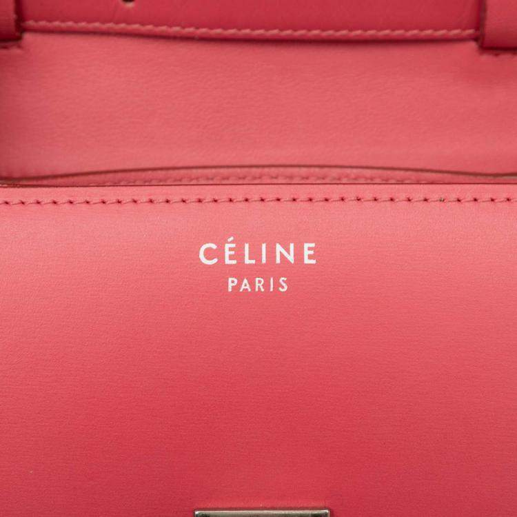 Pre Owned Celine Red Small Calfskin Classic Box