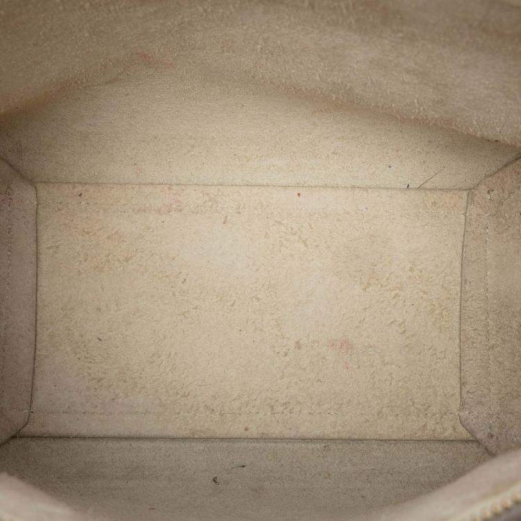 Pre Owned Celine Beige Nano Grained Calfskin Belt Bag