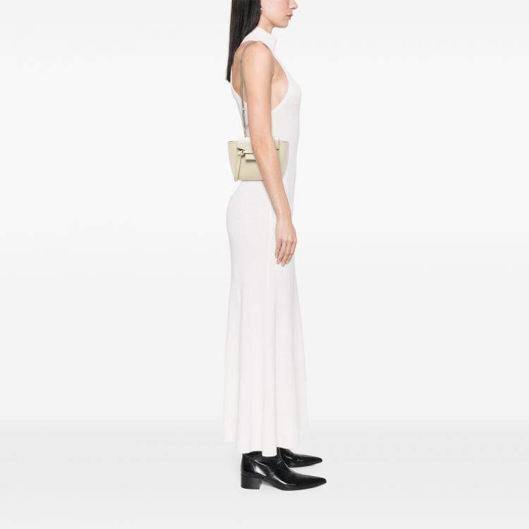 Pre Owned Celine Beige Nano Grained Calfskin Belt Bag