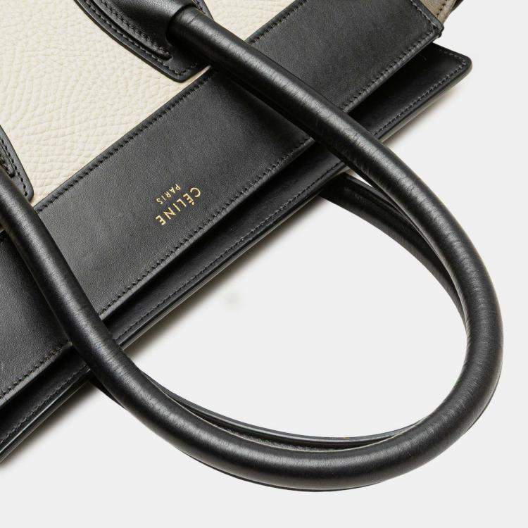 Pre Owned Celine Multicolor Mini Tricolor Calfskin Luggage Tote