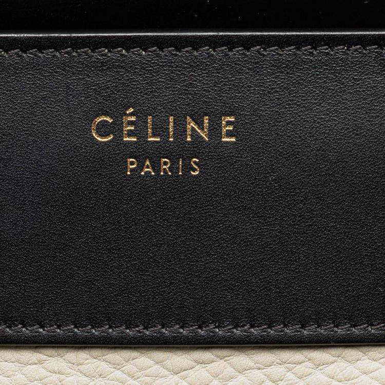 Pre Owned Celine Multicolor Mini Tricolor Calfskin Luggage Tote
