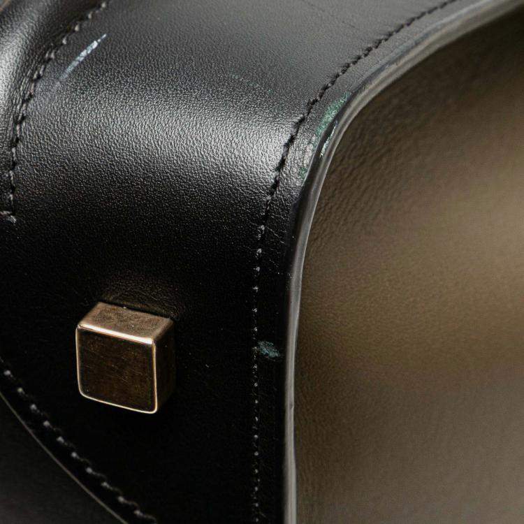 Pre Owned Celine Multicolor Mini Tricolor Calfskin Luggage Tote