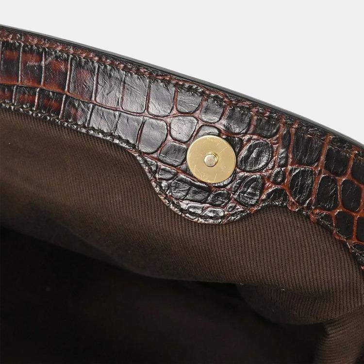 Pre Owned Celine Brown Macadam Handbag