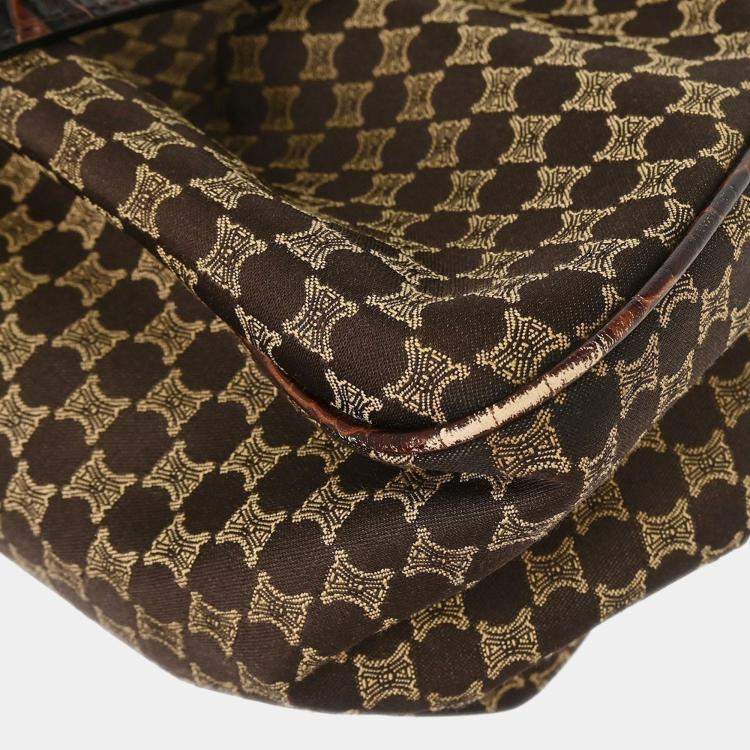 Pre Owned Celine Brown Macadam Handbag