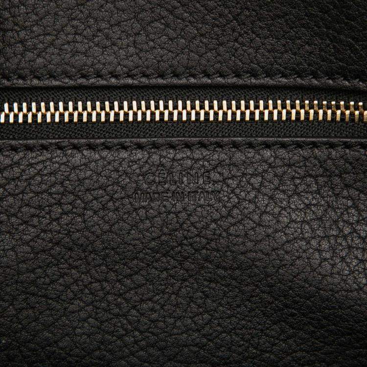 Pre Owned Celine Black Medium Grained Calfskin Tie Knot Tote