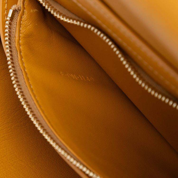Pre Owned Celine Yellow Medium Calfskin Classic Box