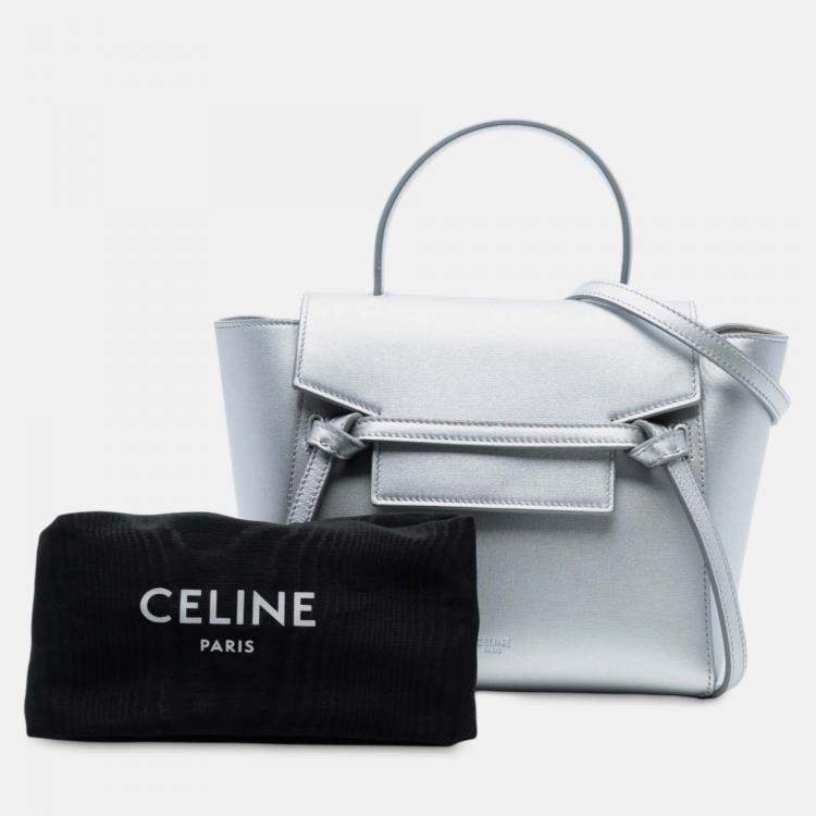 Pre Owned Celine Nano Laminated Calfskin Belt Bag