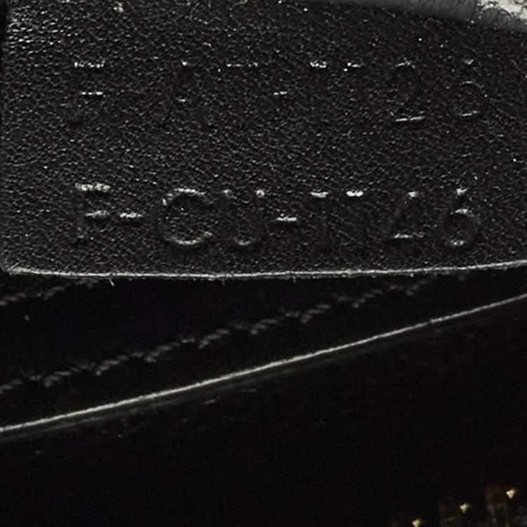 Pre Owned Celine Black Leather Mini Luggage Tote